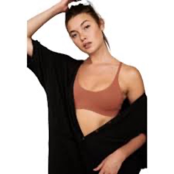 FREE PEOPLE INTIMATELY SCUBA BRALETTE SUNRUST - Picture 2 of 9